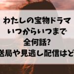 わたしの宝物いつからいつまで全何話？放送局や見逃し配信はどこ？